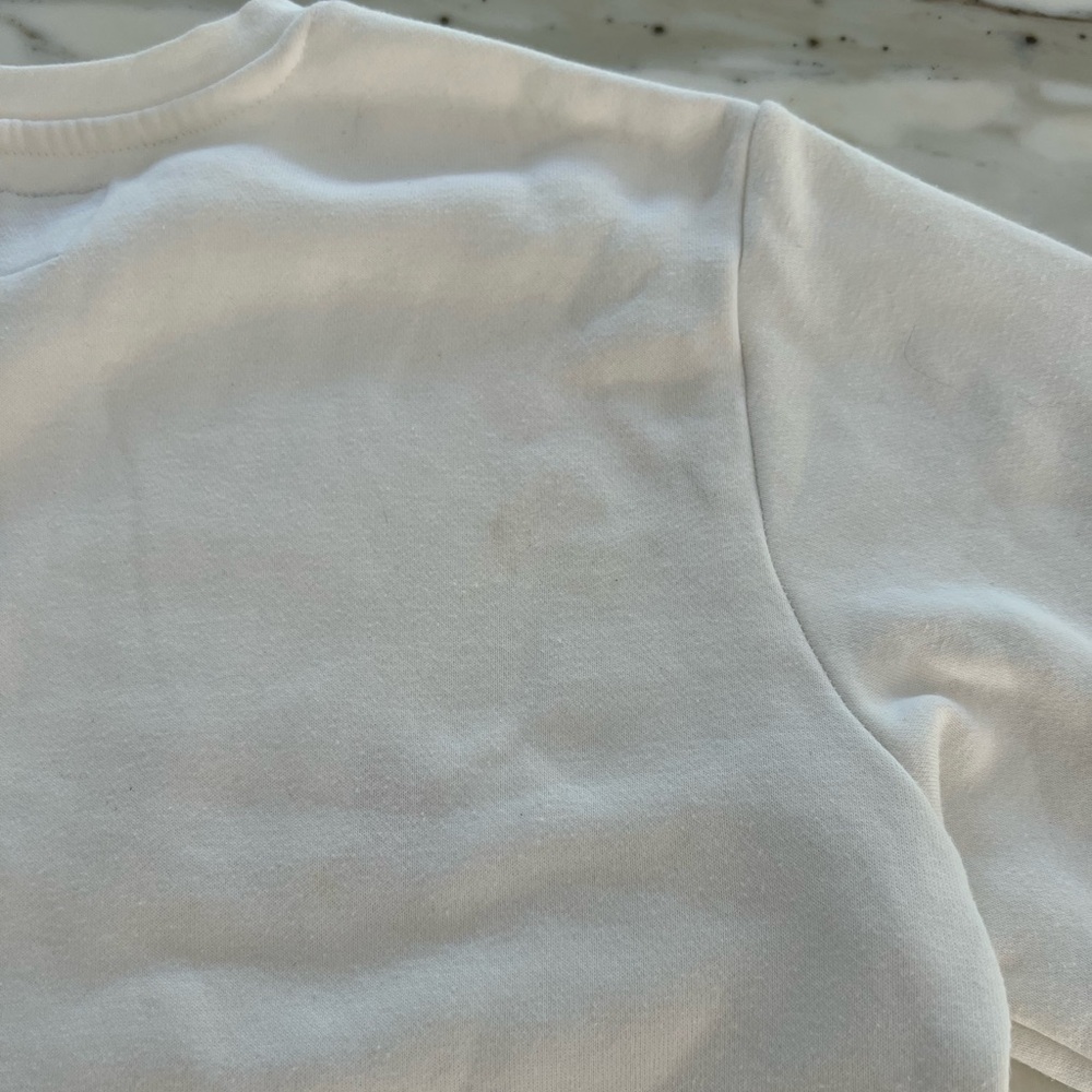 CHAMPION WHITE COTTON POLYESTER SWEATSHIRT SIZE S - Picture 10 of 14
